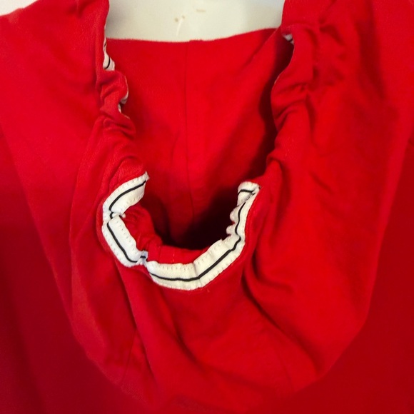 Escada Vibrant Luxury Red Pullover Hoodie XL New no Tags - Picture 9 of 12